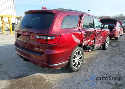 2017 Dodge Durango Citadel Anodized Platinum Awd из США, поврежденный, VIN 1C4RDJEG3HC691641